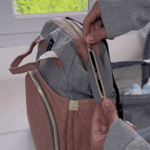 CunaCloud™ - Mochila Cambiador 3-en-1 para Bebés